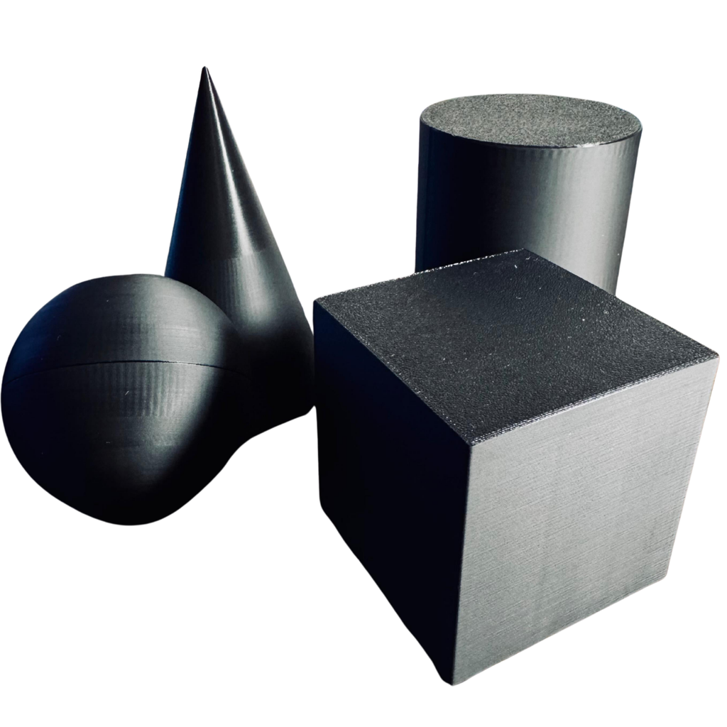 Geometric Drawing Shapes for Artists – 3D Printed Shading Models