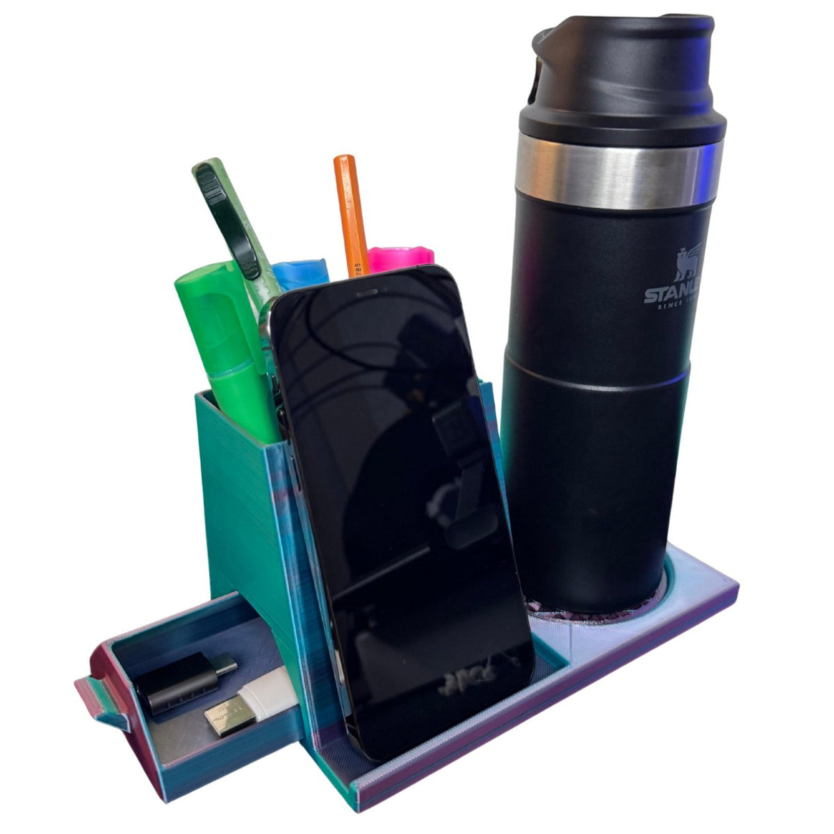 All-in-one desk organiser 3D printed by RU3D