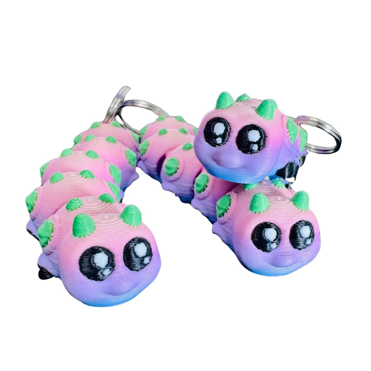 Caterpillar flexi keychain 3D printed by RU3D – photo 2