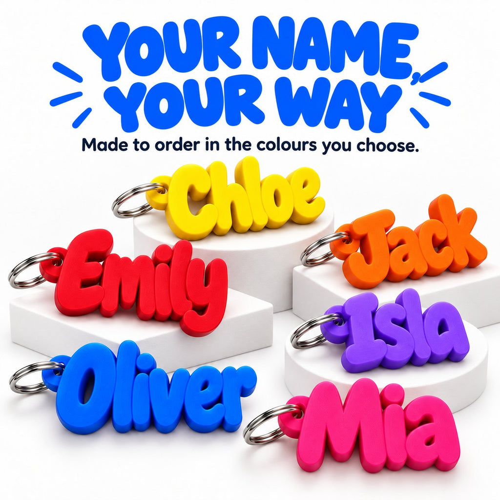 Custom 3D printed name keychain by RU3D – photo 3