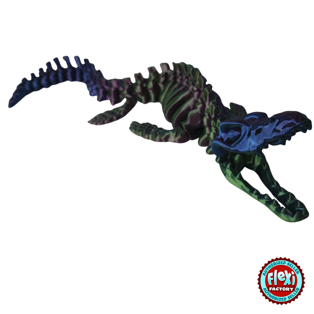 Flexible Skeleton Mosasaurus 3D printed by RU3D – swimming pose