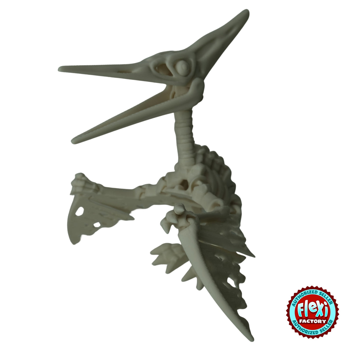 Flexible Skeleton Pteranodon 3D printed by RU3D – bone white