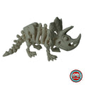 Flexible Skeleton Triceratops 3D printed by RU3D – bone white