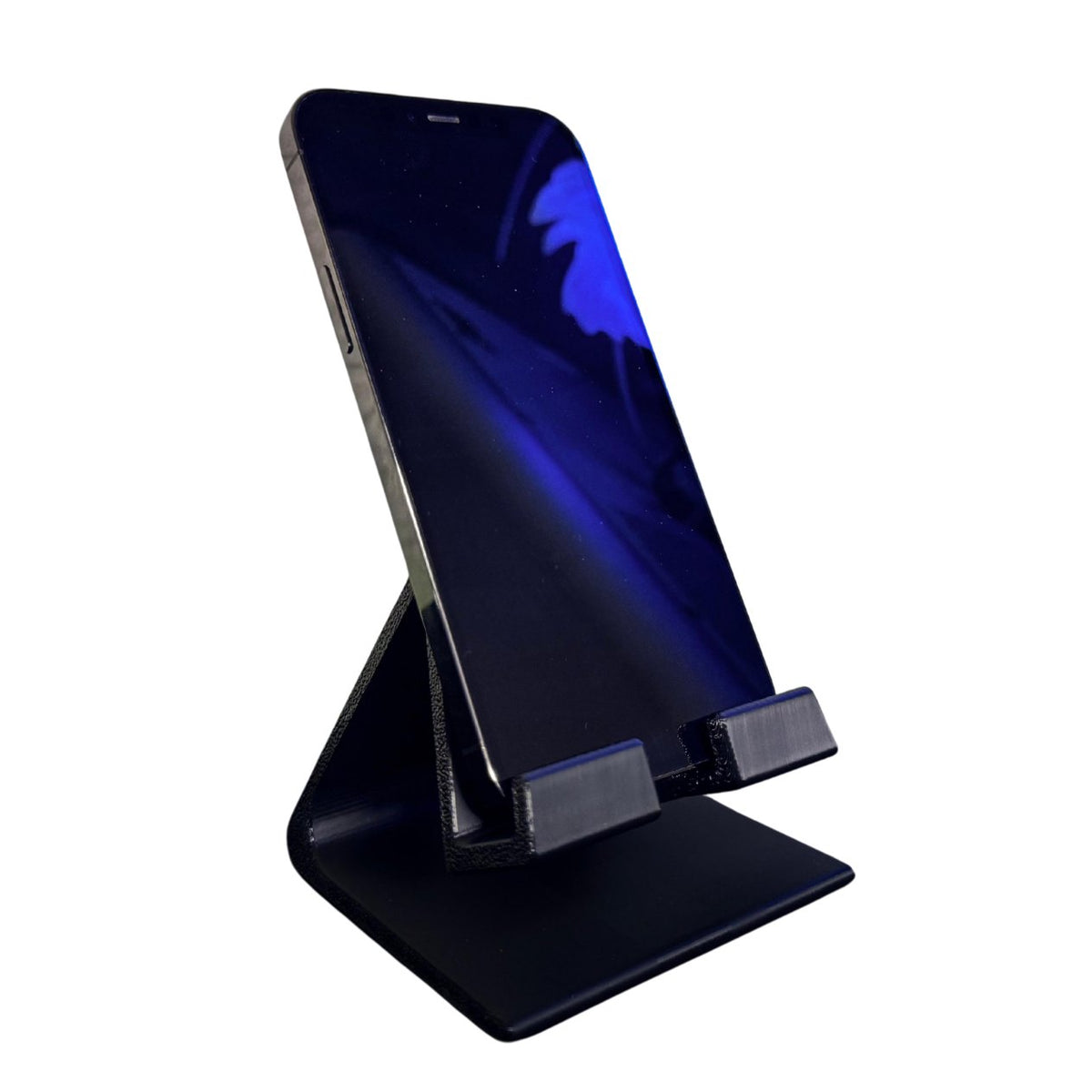 Minimalist black phone stand 3D printed by RU3D – photo 4