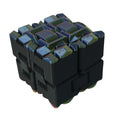 Mosaic Infinity Cube 3D printed by RU3D – blue silk