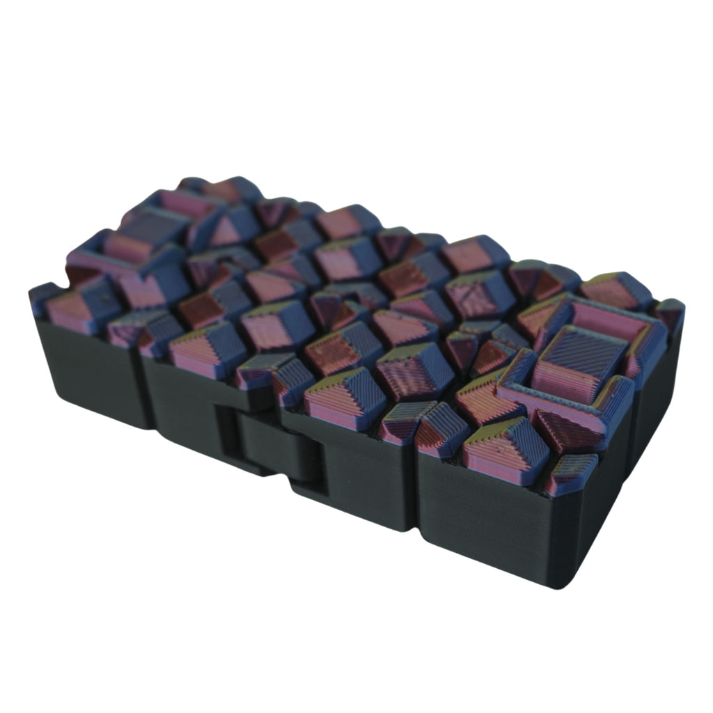 Mosaic Infinity Cube 3D printed by RU3D – unfolded