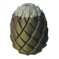 Satisfying Spiral Egg 3D printed by RU3D – gold and white