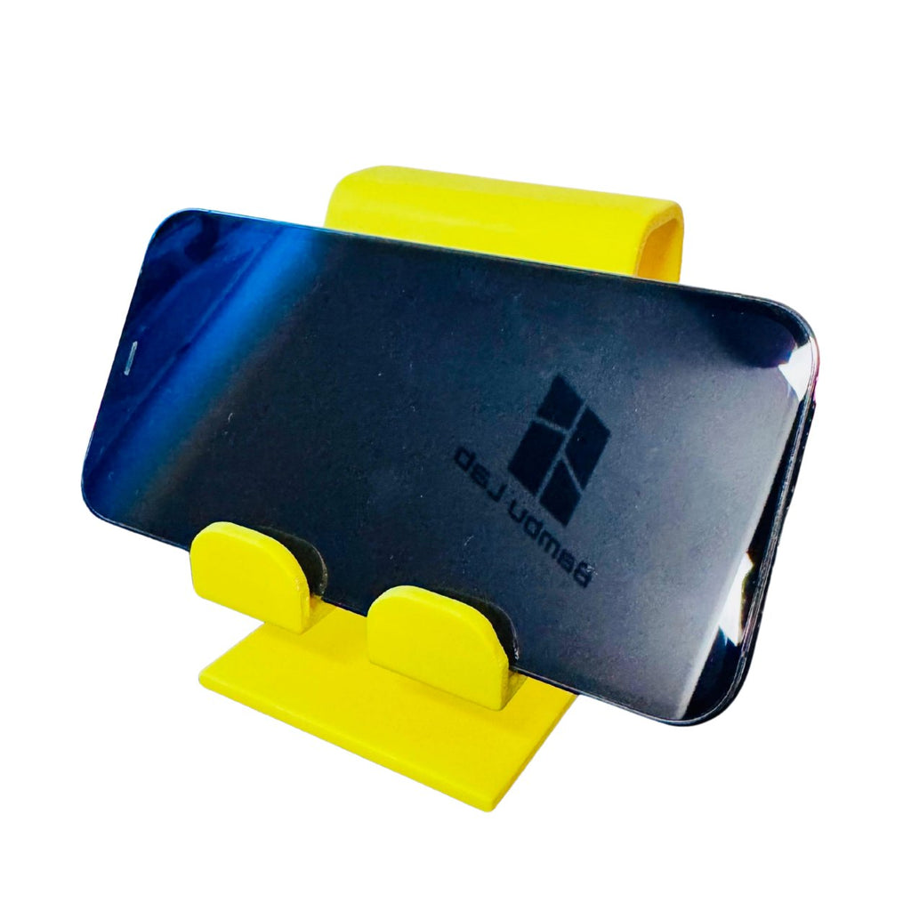 Yellow smiley phone stand 3D printed by RU3D – photo 4