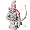 Spartan archer bust by RU3D displayed in the RU3D studio