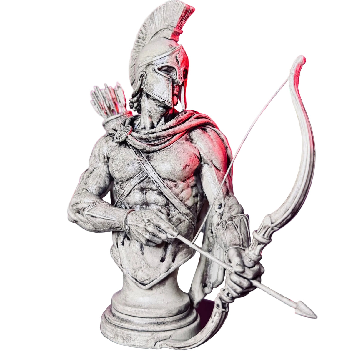 Spartan archer bust by RU3D displayed in the RU3D studio