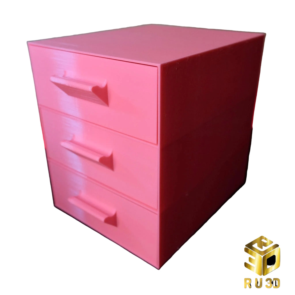 Three-drawer desk organiser 3D printed by RU3D – photo 3