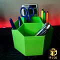 Ultimate geometric desk organiser 3D printed by RU3D