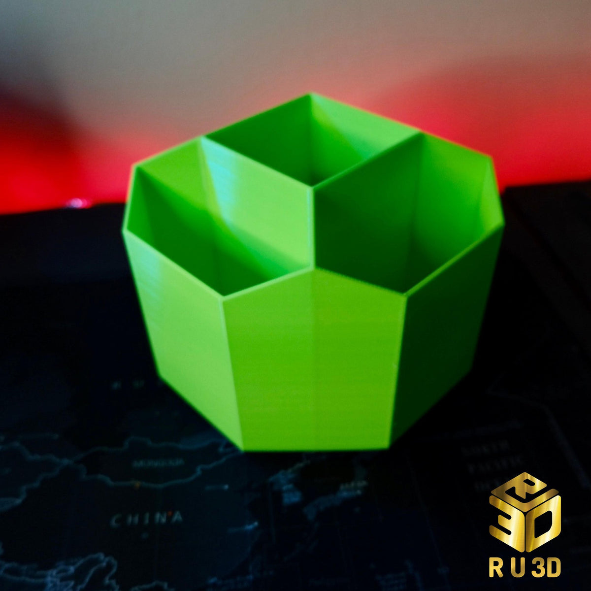 Ultimate geometric desk organiser 3D printed by RU3D – photo 5