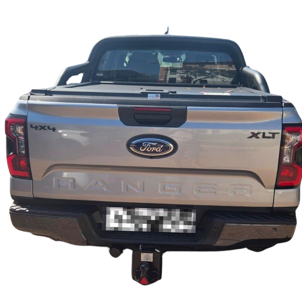 3D printed XLT and 4x4 badges by RU3D fitted on a bakkie tailgate