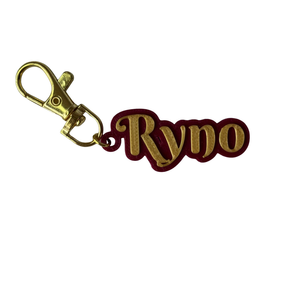 Personalised wedding guest name keychains 3D printed by RU3D – photo 2